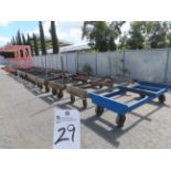 (Lot) Heavy Duty Steel Lumber Carts