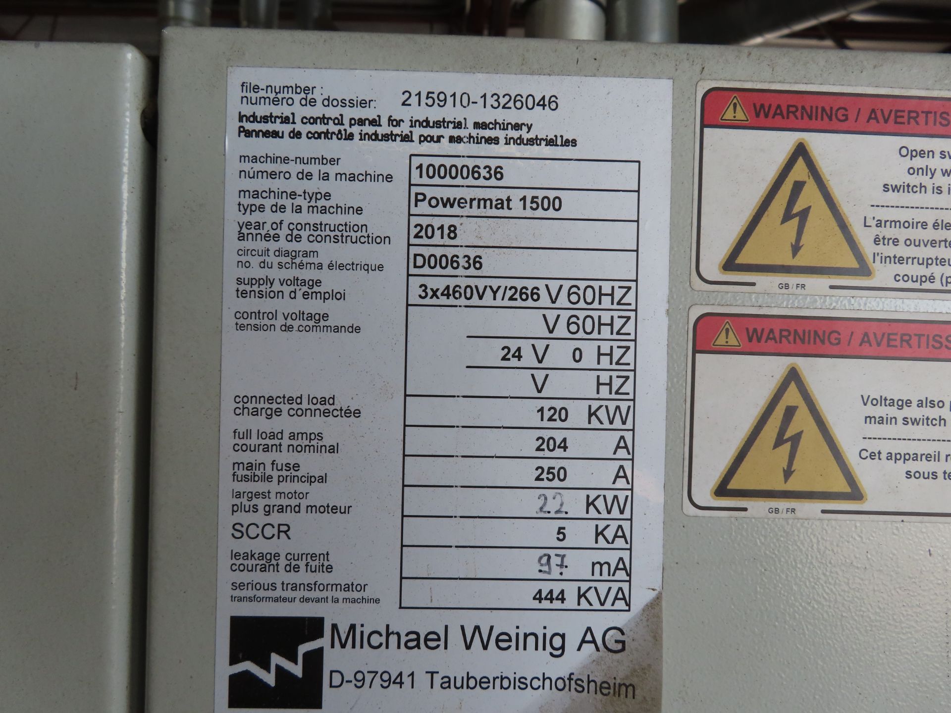 (2018) Weinig Type Powermat 7500, 9' x 7' - Bild 11 aus 11