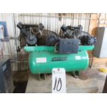 SpeedAire 25hp Twin Stage Tank-Mtd. Air