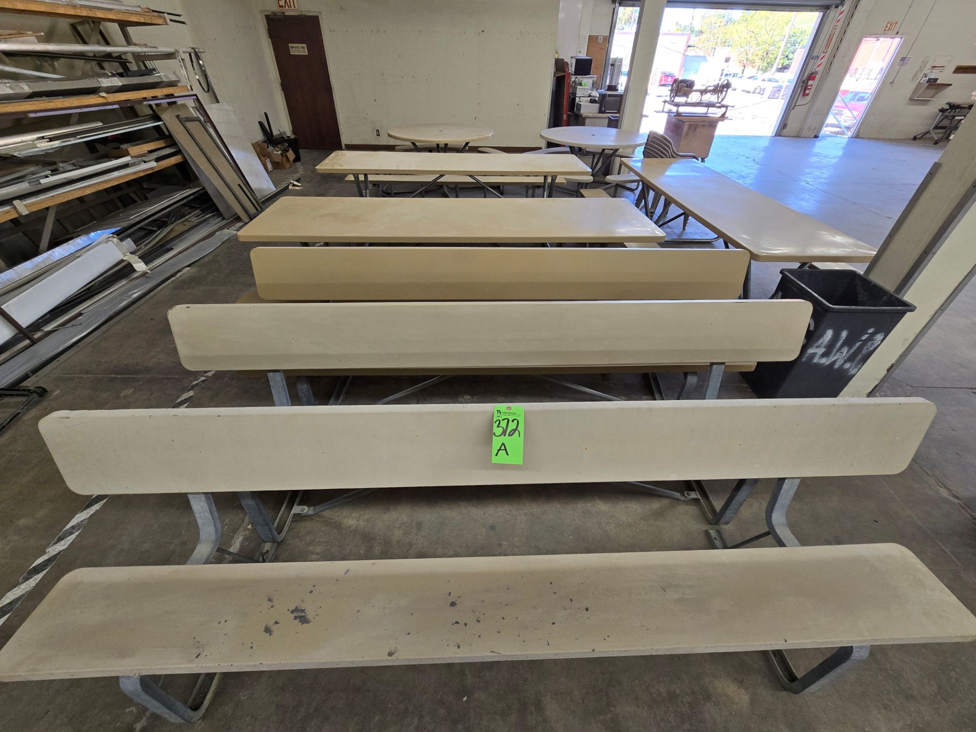 (Lot) lunch and picnic tables