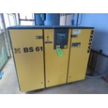 (Lot) Kaeser mod. BS61, 50hp Rotary Screw