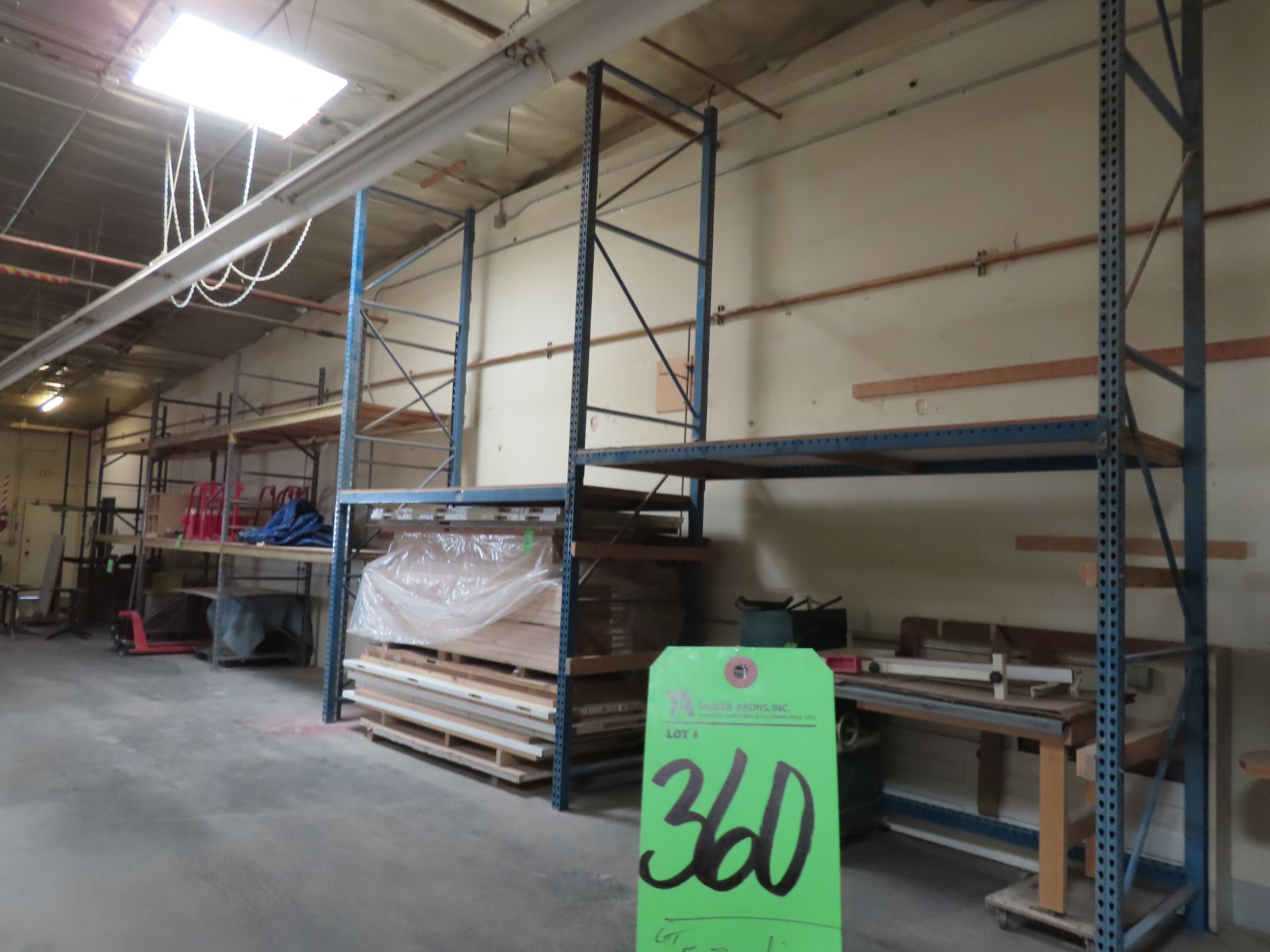 (Lot) (5) Sec. Pallet Racking, Assorted