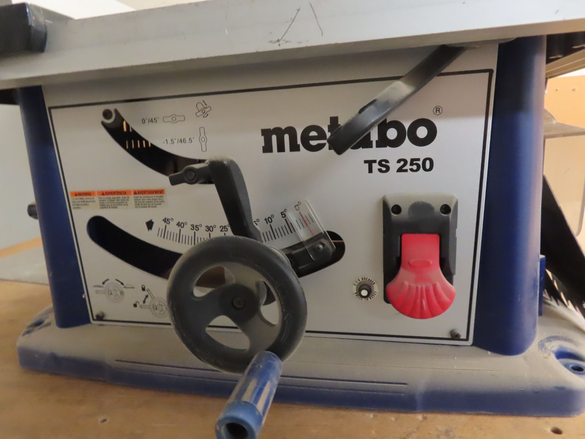 Metabo mod. TS250, 10'' Table Saw - Image 2 of 2