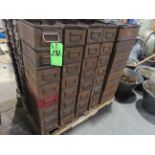 (Lot) Steel Perforated Bins