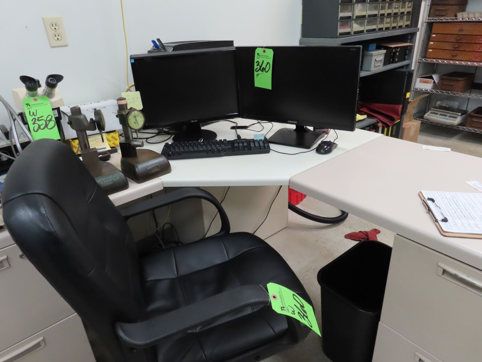 (Lot) Loose Office Furniture, Monitors, - Image 2 of 2