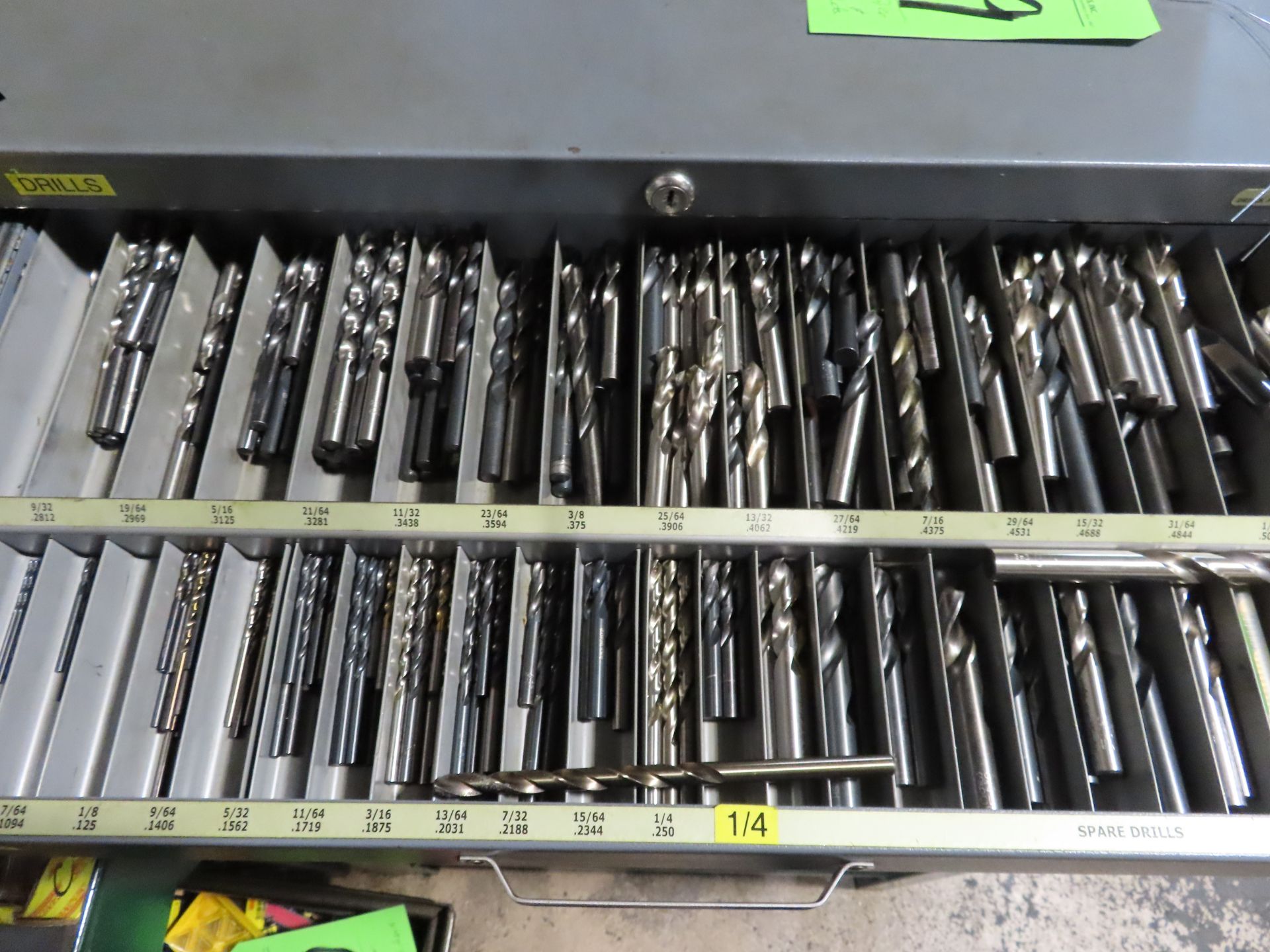 (Lot) Huot Cabinet w/ Assorted Size Drill - Image 2 of 5