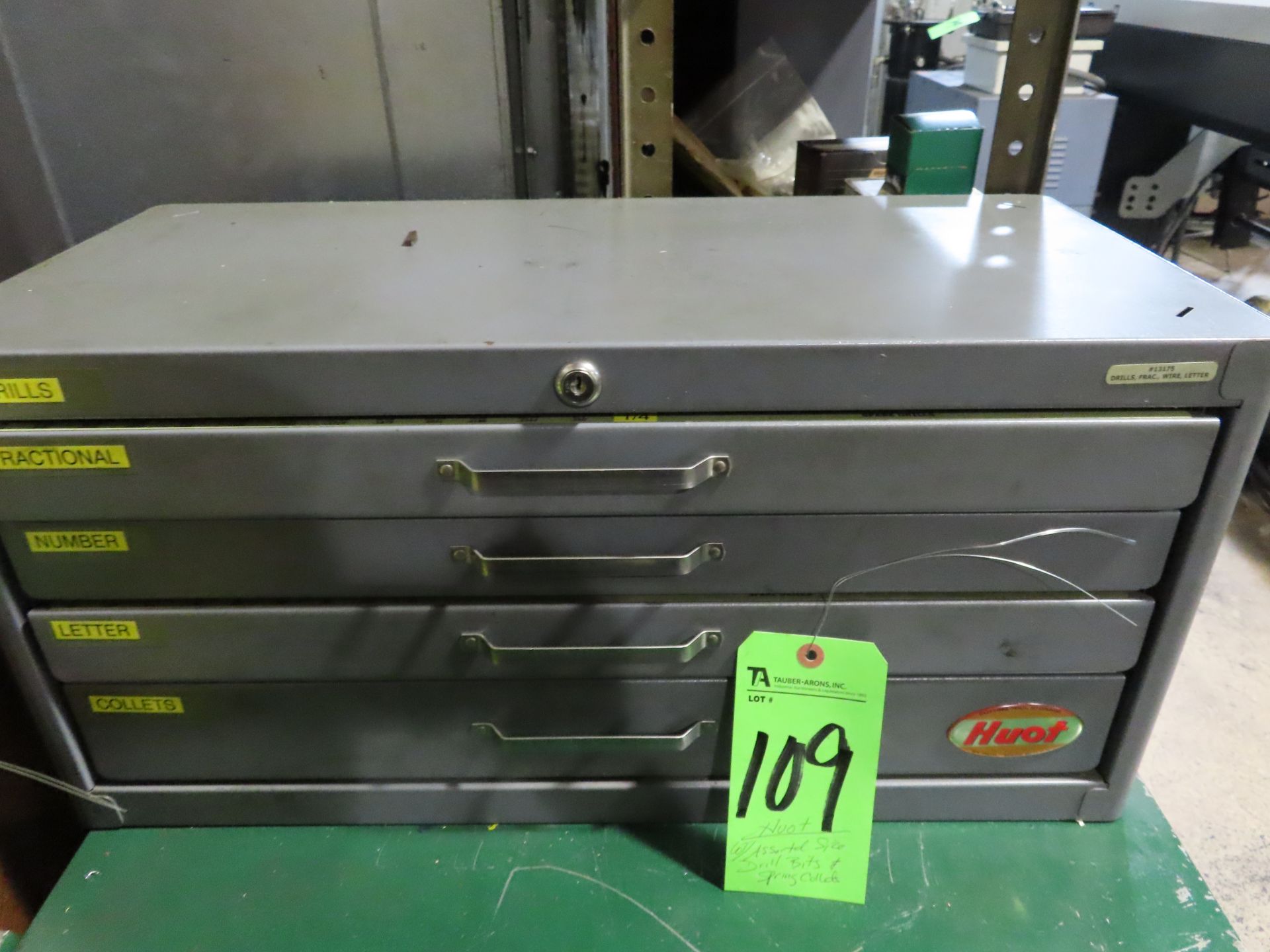 (Lot) Huot Cabinet w/ Assorted Size Drill