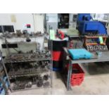 (Lot) Custom Press Tooling w/ Rack , Vise &