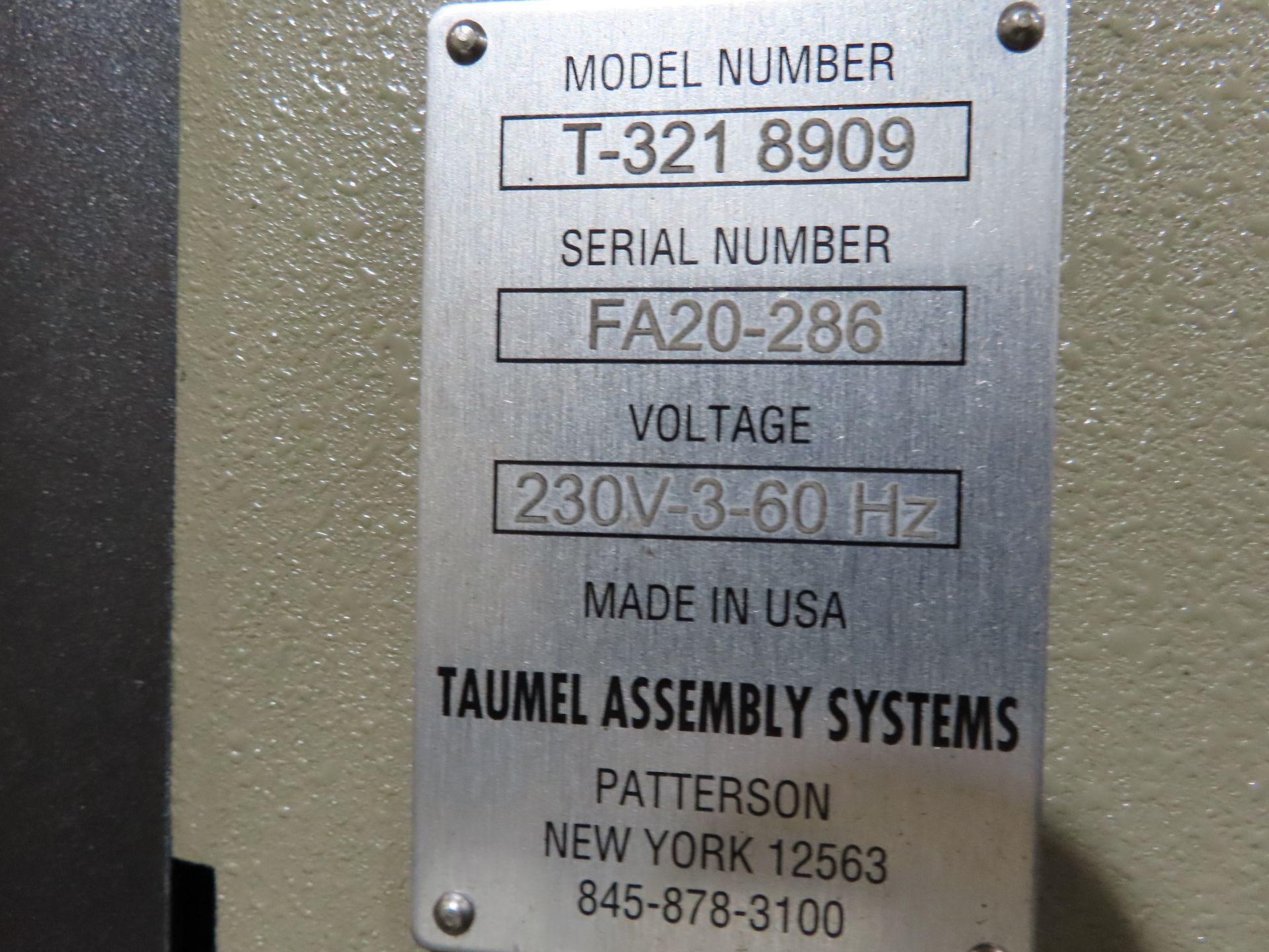 Taumel mod. T-3218909, Orbital Riveting Machine w/ - Image 3 of 3
