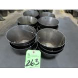 (Lot) (25) Chip Ring Bins