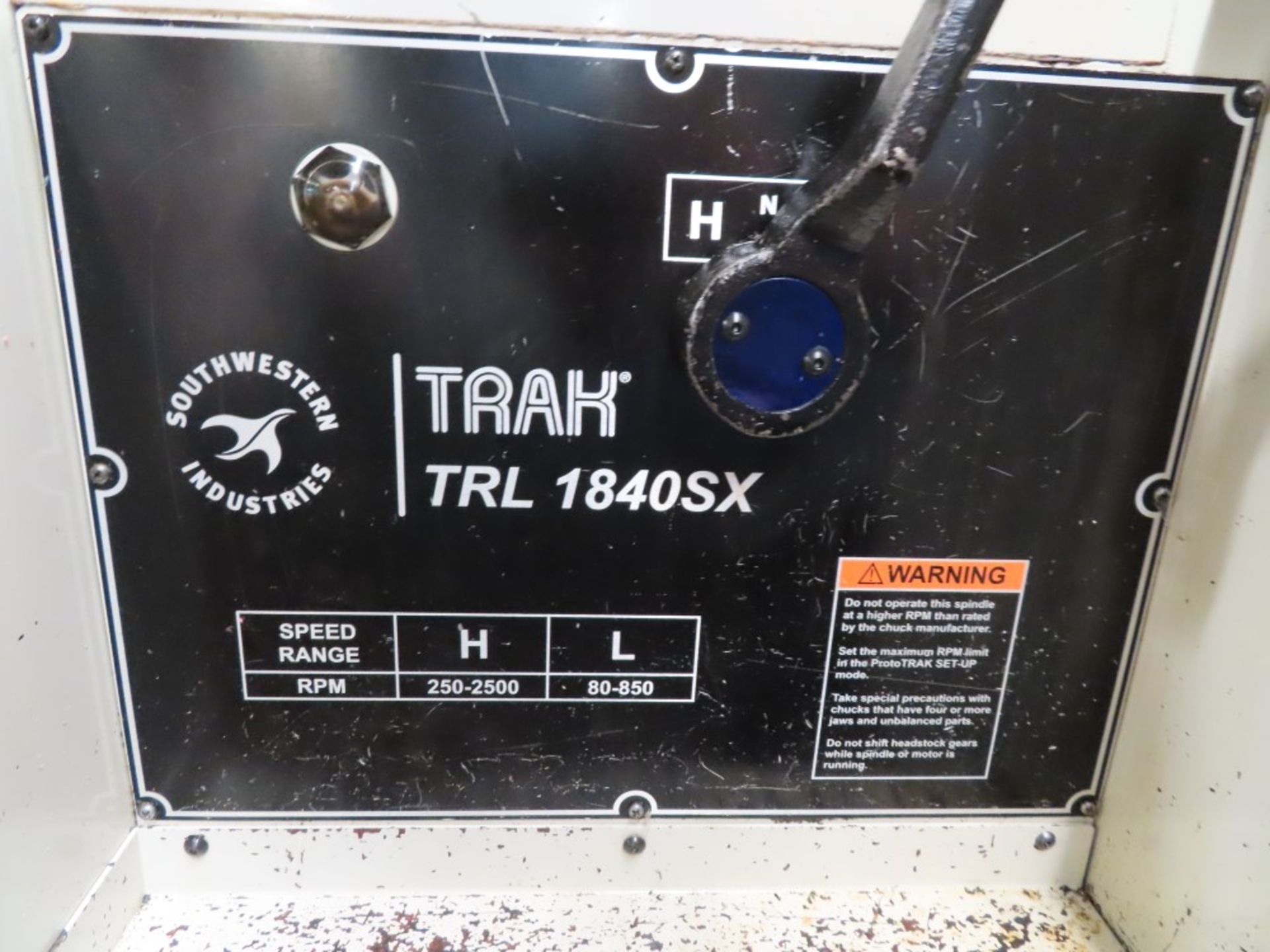 2007 TRAK MDL. 1840SX CNC LATHE - Image 6 of 8