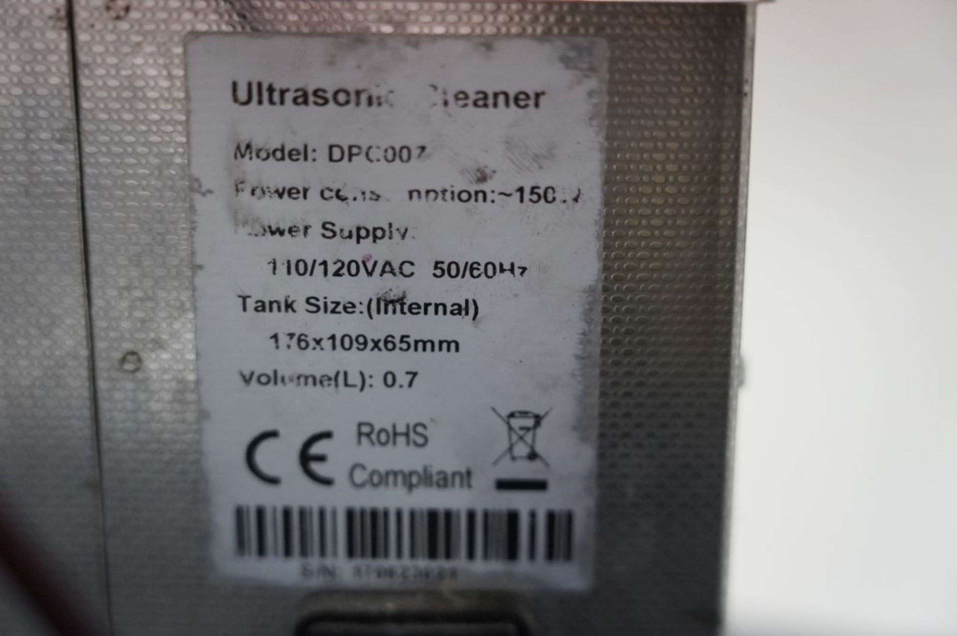 Ultra Sonic Cleaner / Print Head Doctor Model DPC007 / PHD11, Tank Size 176 x 109 x 65 mm, Power Ad - Image 3 of 6