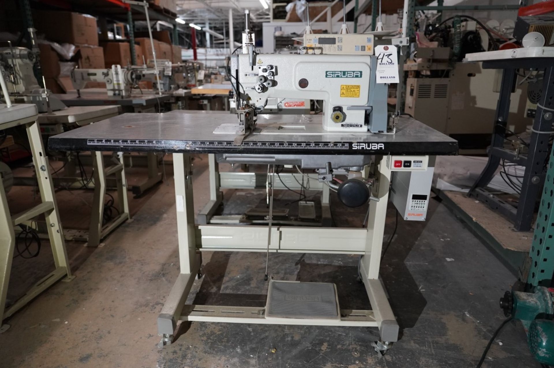 Siruba Overlock Sewing Machine Model T828-42-127KL/C S/N 23605216, Adjustable Speed, Number of Ne - Image 8 of 10