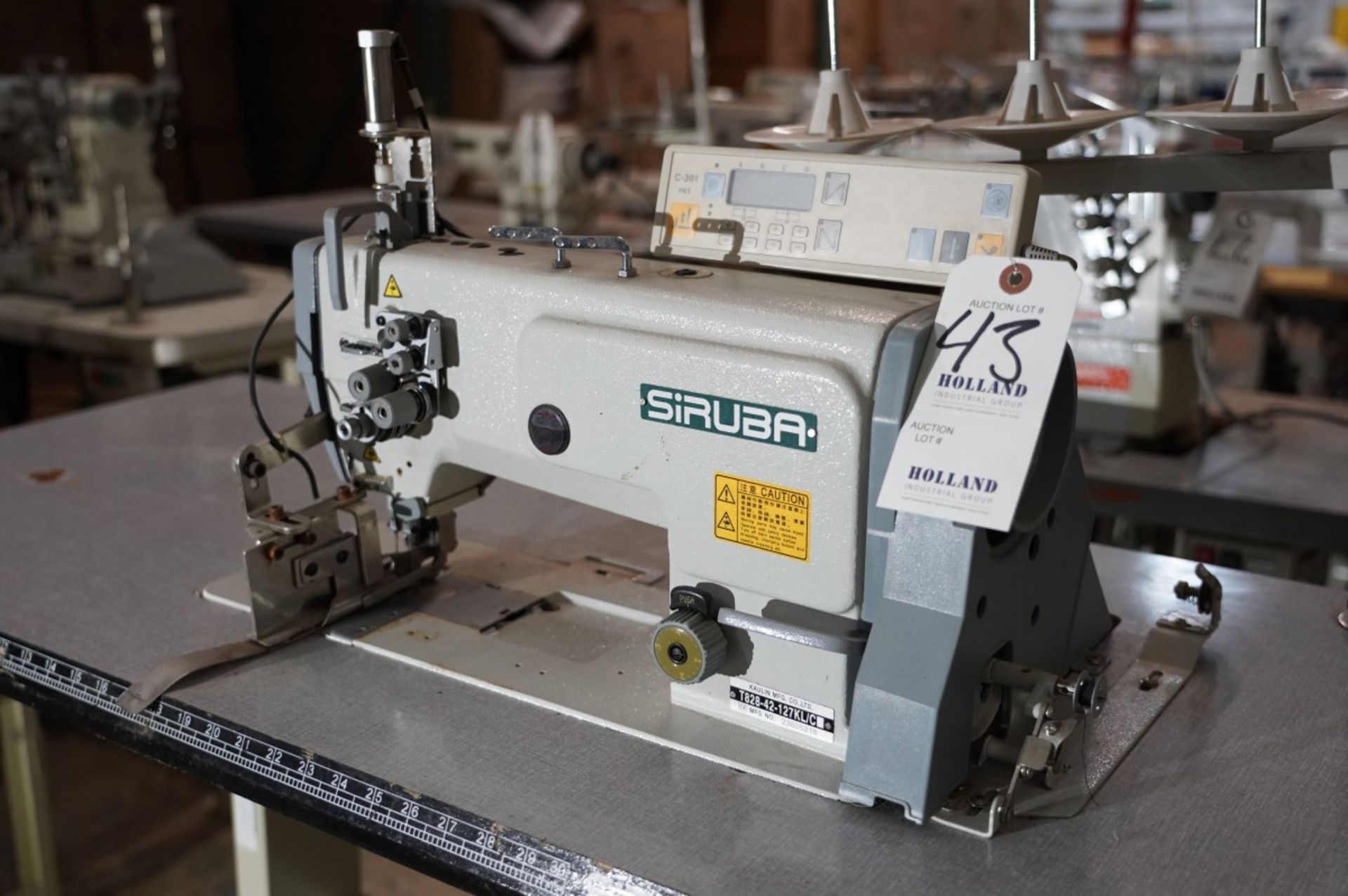 Siruba Overlock Sewing Machine Model T828-42-127KL/C S/N 23605216, Adjustable Speed, Number of Ne - Image 3 of 10