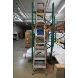 (3) Ladders, (1) 8' Ft Werner Aluminum, (1)10' Ft Davidson Aluminum , (1) 12' Ft Louisville Fiberg
