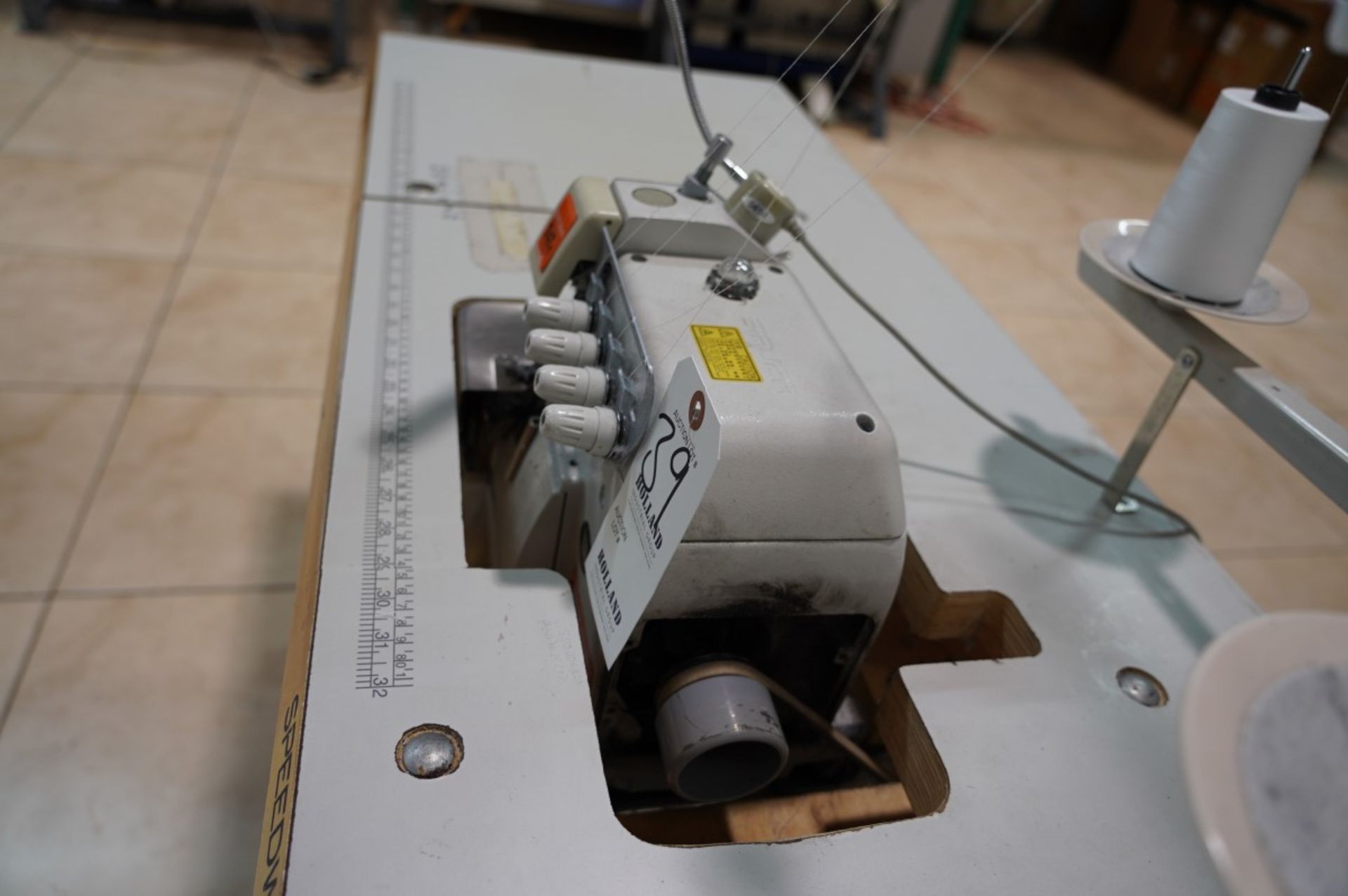 Siruba Overlock Sewing Machine Model 747K - 514M2-24, Adjustable Speed, Gauge 2mm (0.079''), Numbe - Image 5 of 10