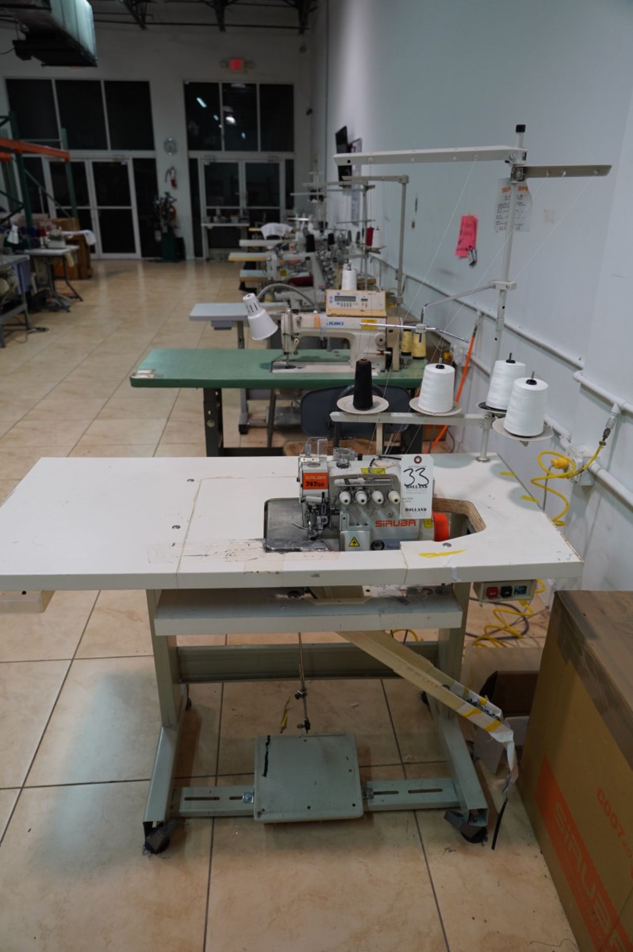 Siruba Overlock Sewing Machine Model 747QD - 514M5-23/BKS S/N HDJA1448C00116, Adjustable Speed, Gau - Image 2 of 7