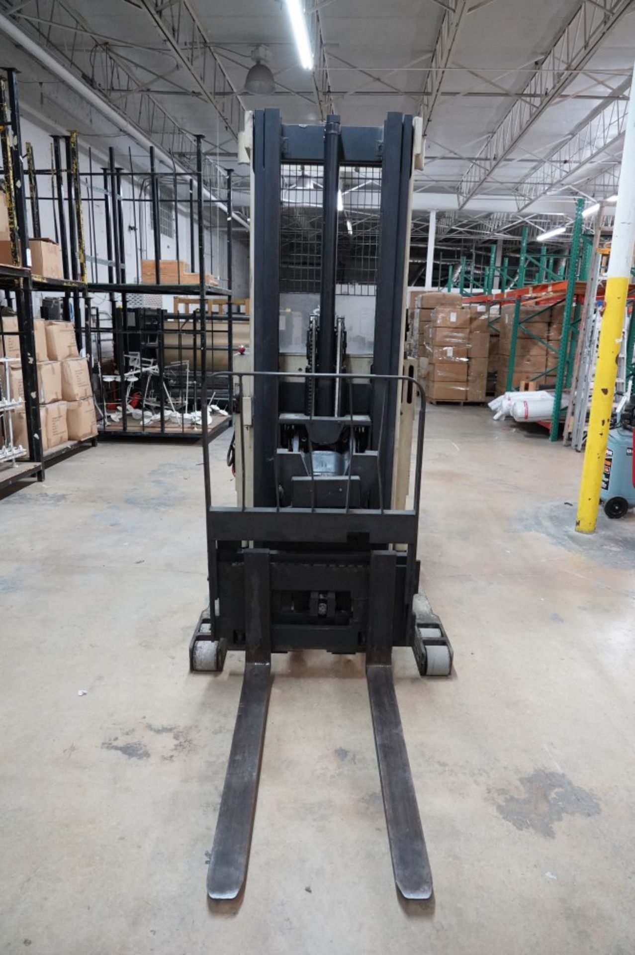 Crown 3500 Lbs. Capacity Electric Reach Stand Up Ride On Forklift Model 35RRTT-S S/N 1A117992, 24 V - Image 2 of 13