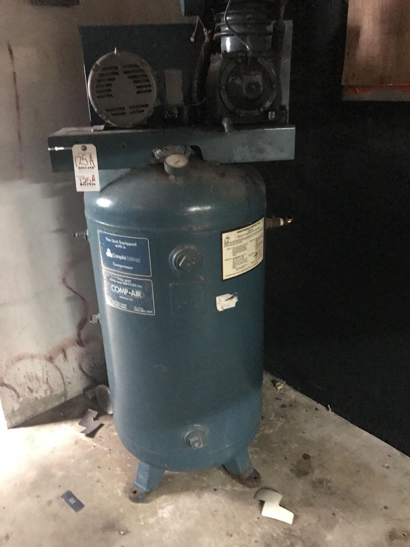 Air Compressor, 5HP, Vertical Tank, Model 335TV, 230/460/3