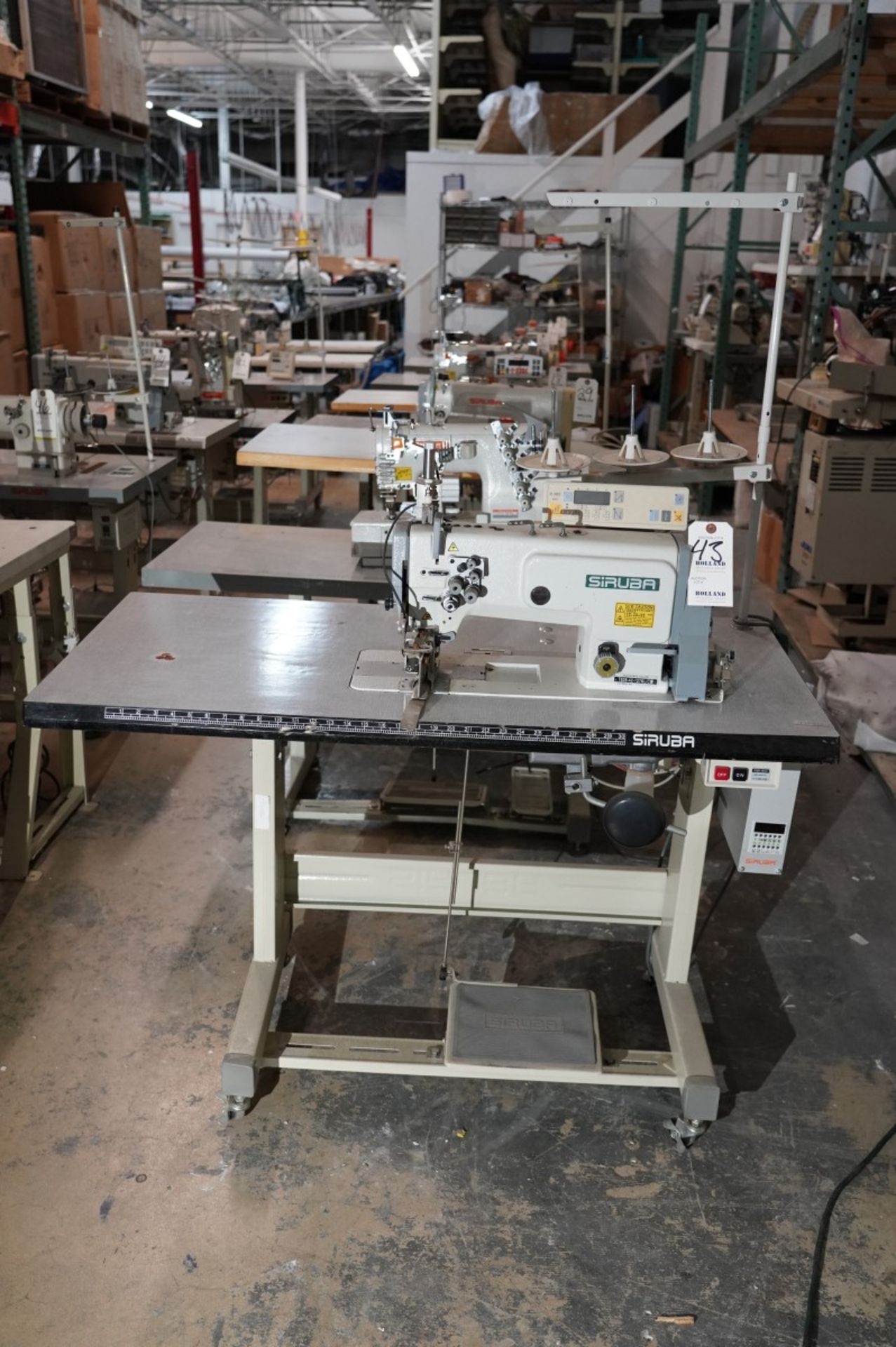 Siruba Overlock Sewing Machine Model T828-42-127KL/C S/N 23605216, Adjustable Speed, Number of Ne - Image 2 of 10