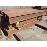 Lot of (45) 8' Steel Beam #W8x108 (Weight 3600)