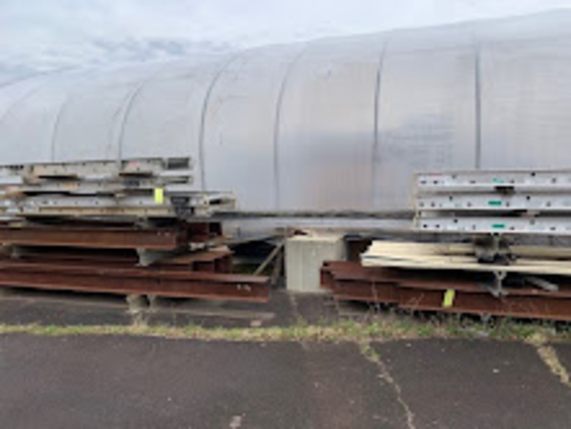 Lot of (16) Steel Beams of Various Sizes/Lengths