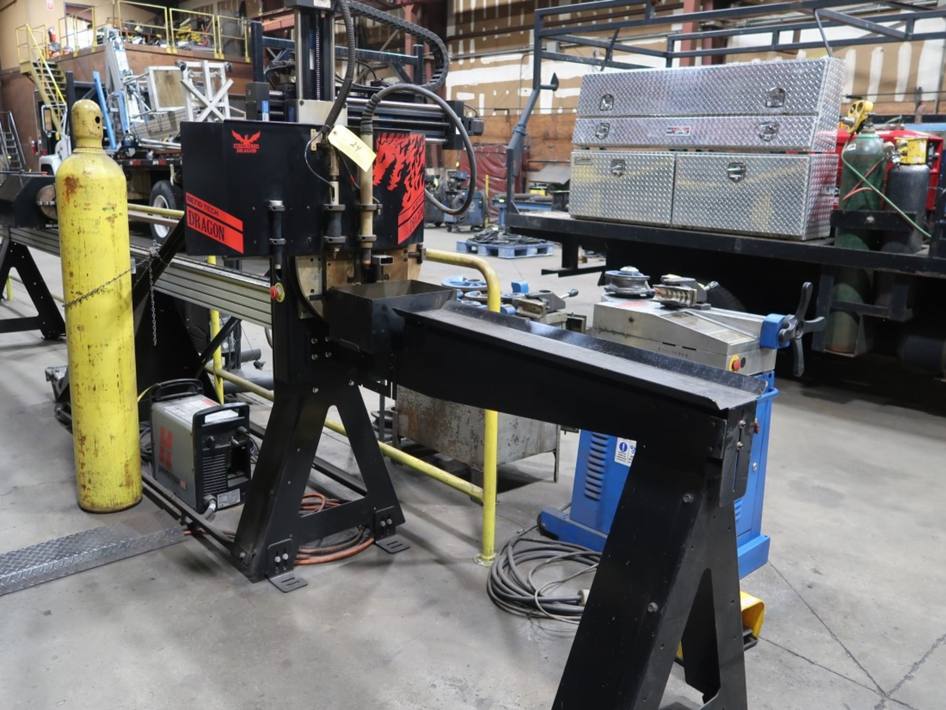 2019 Bend-Tech Dragon A400 CNC Plasma Tube Notching Cutting & Marking Machine, Round Tubing from 1 - Image 3 of 9