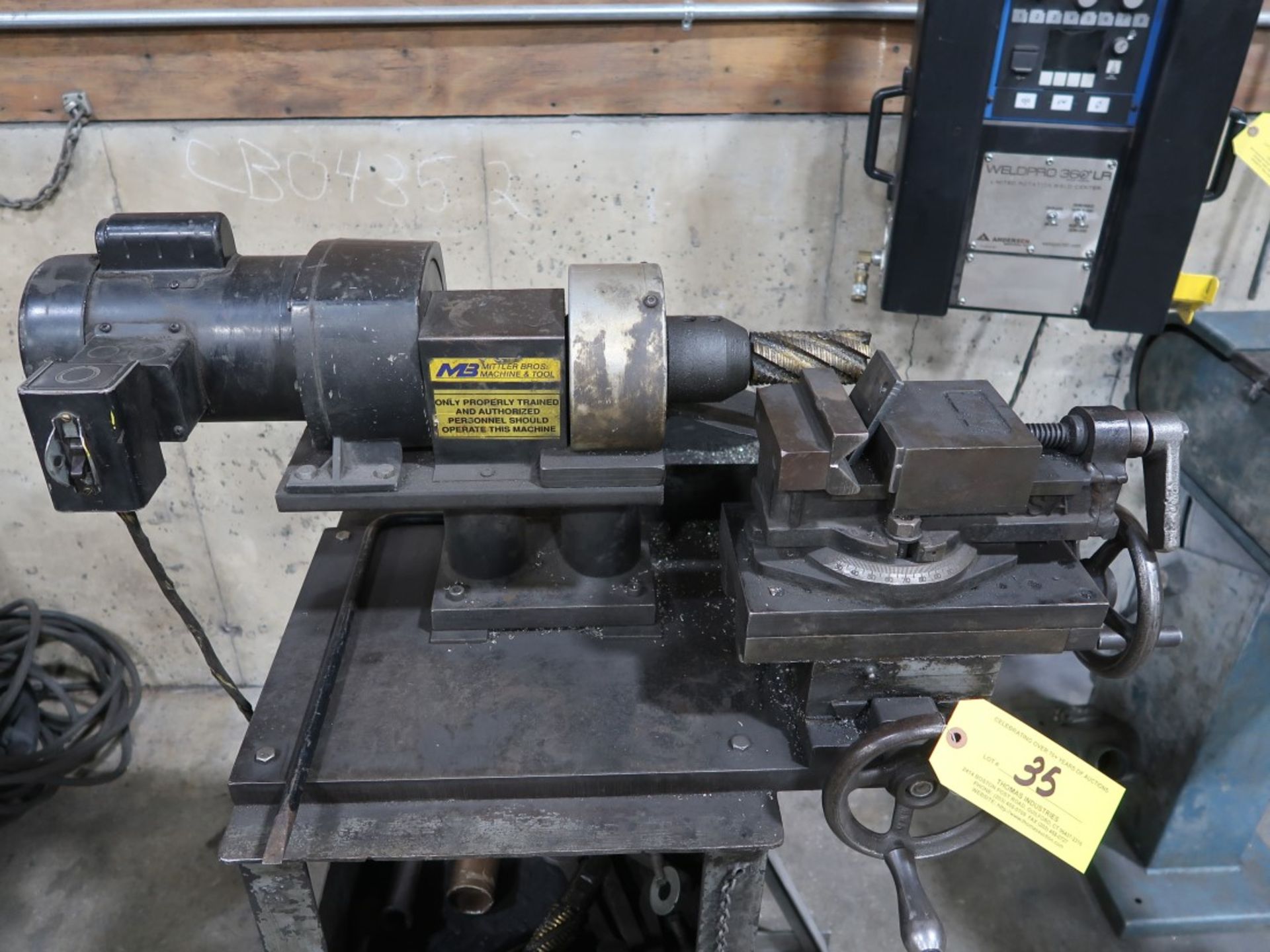 Mittler Brothers Machine & Tool Horizontal Bench Top Mill w/ Vise 1/2 HP - Image 4 of 4