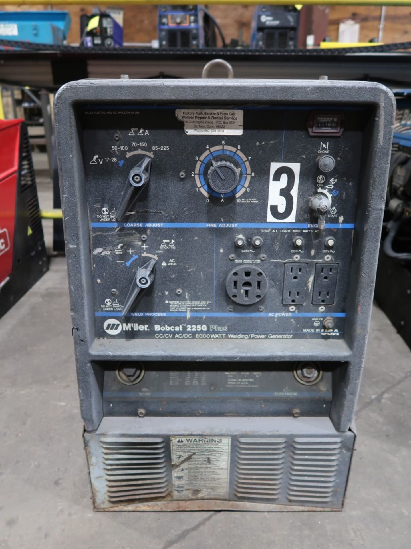Miller Bobcat 225 Plus AC/DC Welder 8,000 Watt Generator - Image 4 of 5