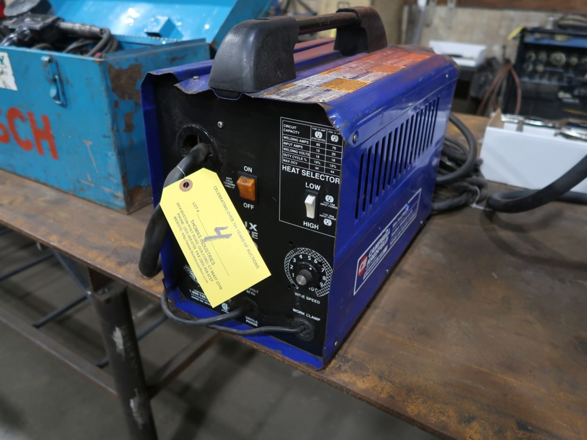 Campbell Hausfeld Model WF2000 Wire Feed Welder Flux Core 80, Accepts .030" or .035" Diameters