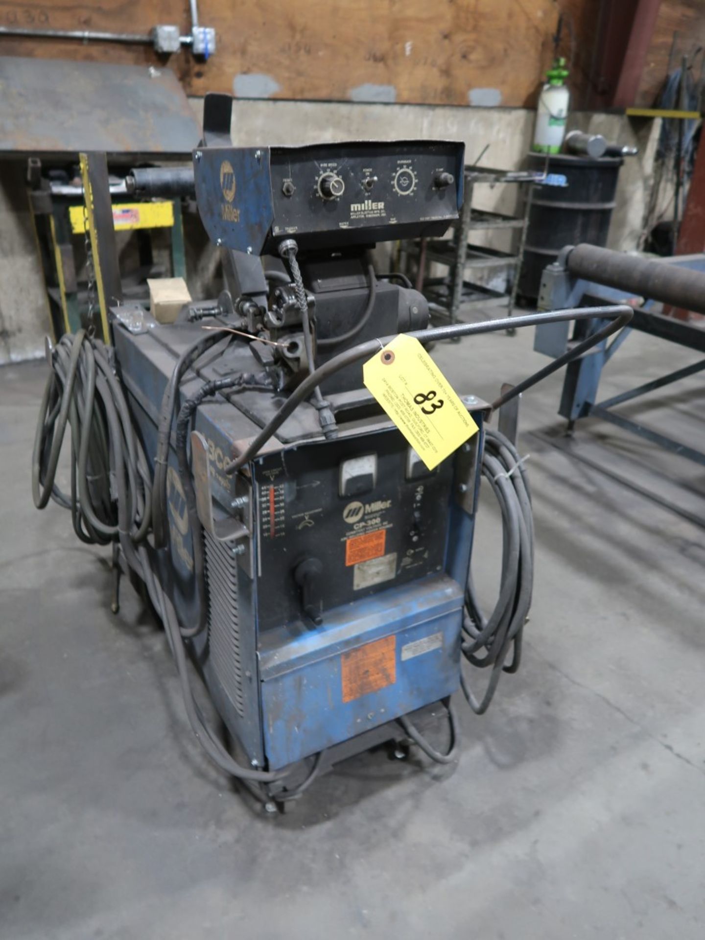 Miller CP-300 DC Arc Welder S/N JH179060 200/230/460 Volts, 38/33/16S Amp w/ Miller Wire Feed - Image 2 of 4
