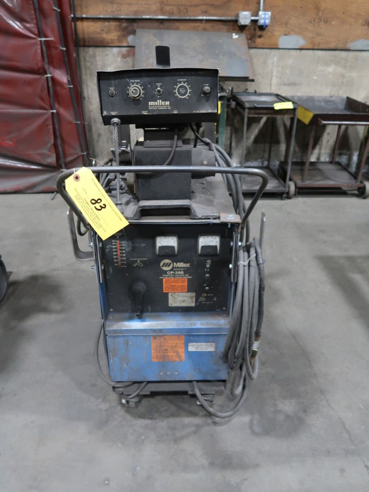 Miller CP-300 DC Arc Welder S/N JH179060 200/230/460 Volts, 38/33/16S Amp w/ Miller Wire Feed - Image 3 of 4
