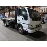 2005 Isuzu W4500 5.2 L Diesel Flat Bed Truck, VIN #J8BC4B16177015681