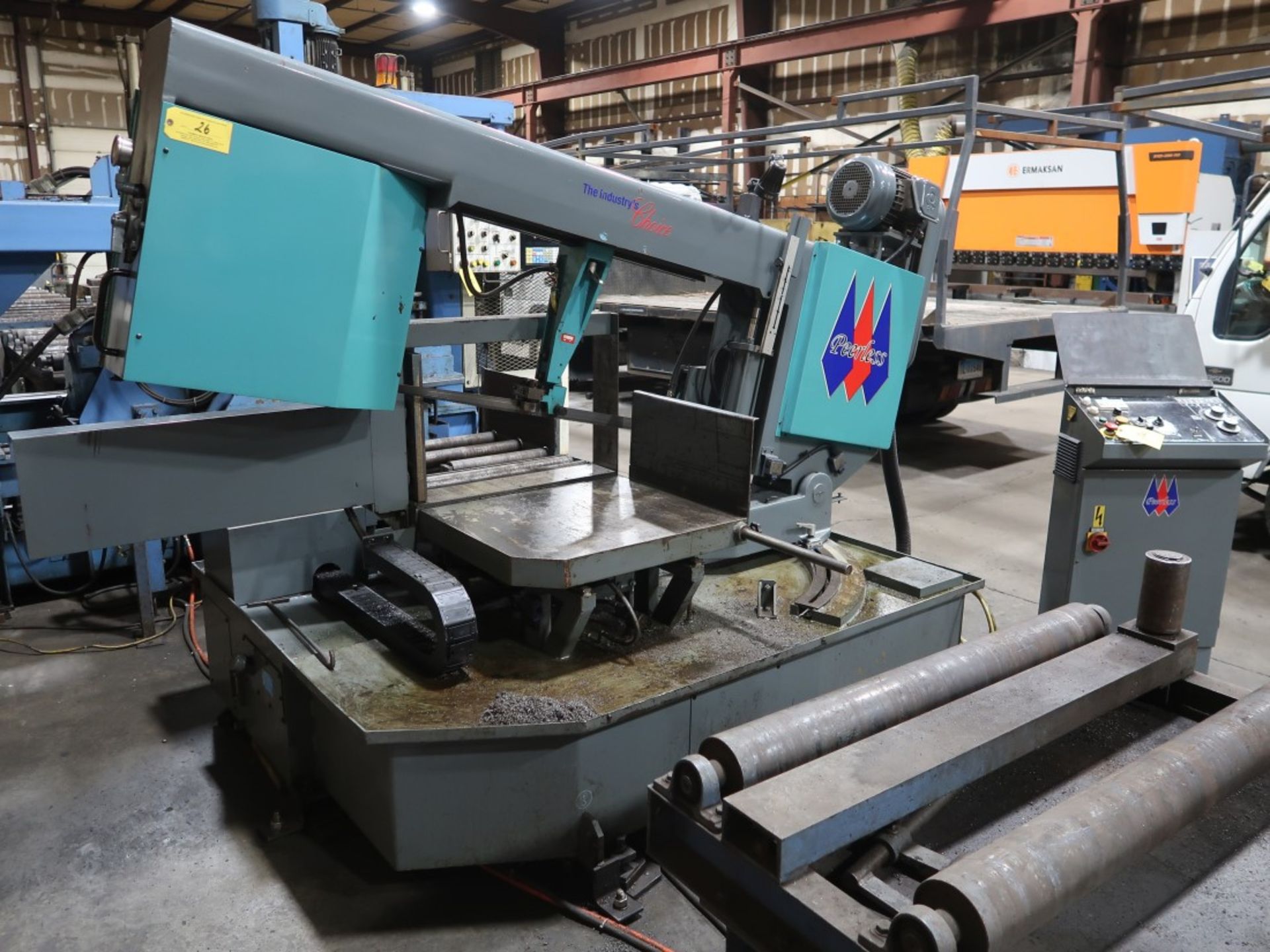 2019 Peerless CNC Horizontal Metal Cutting Band Saw Model SRB-1727D, S/N 108CM00728, Capacities 90 - Image 3 of 8