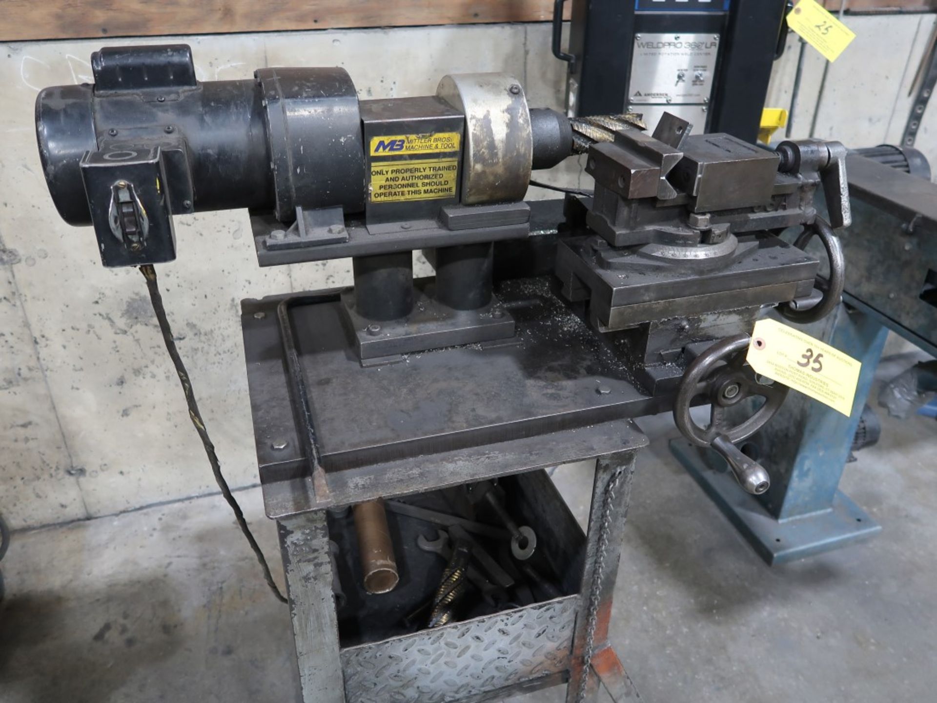 Mittler Brothers Machine & Tool Horizontal Bench Top Mill w/ Vise 1/2 HP