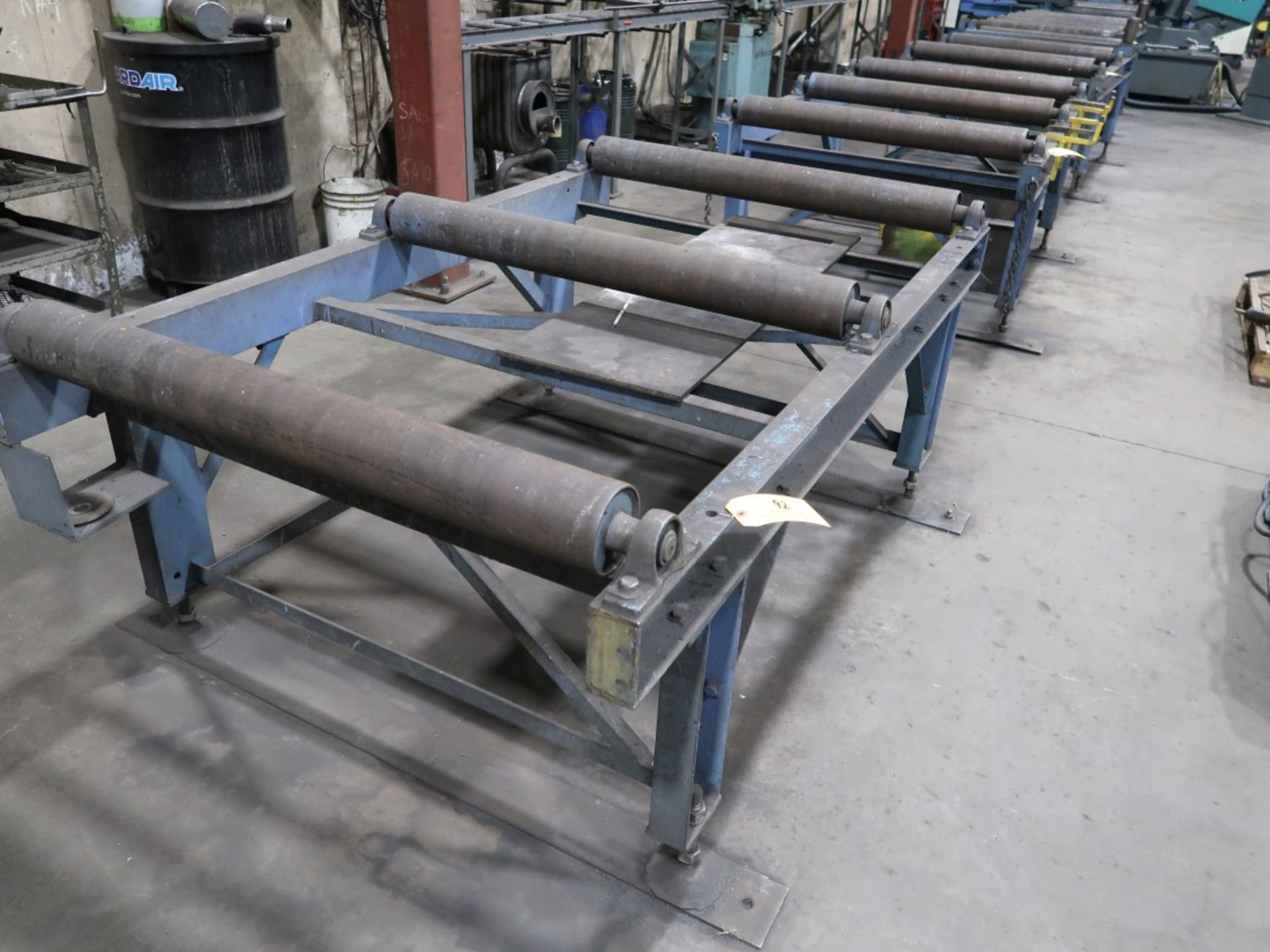 (2) Heavy Duty Roller Coveyors Approx 48" W x 72" L Each