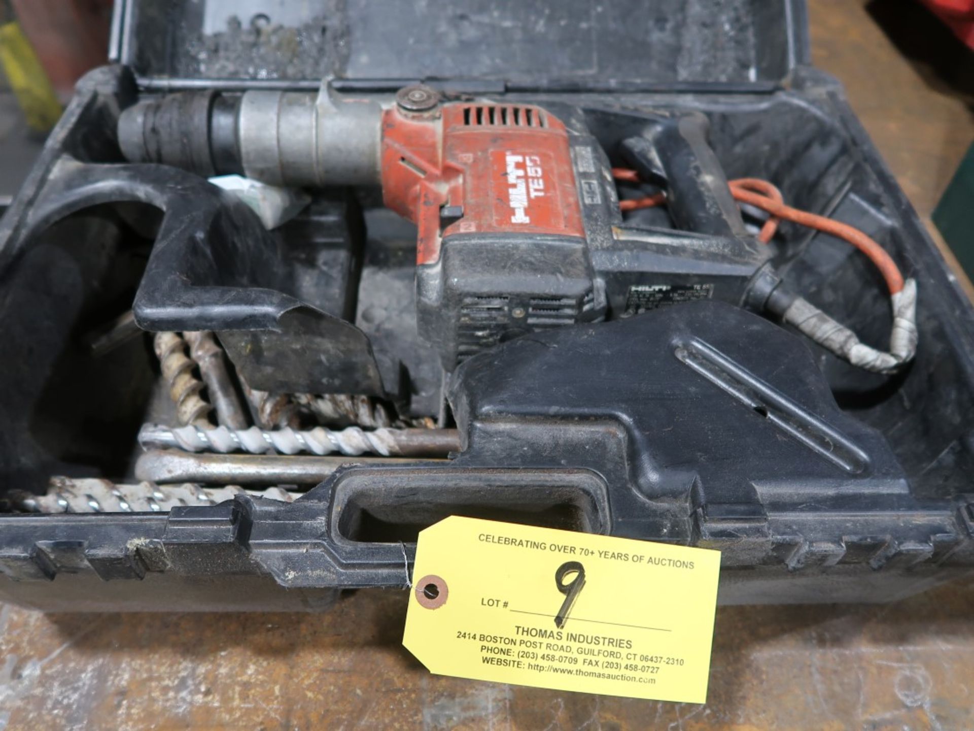 Hilti TE55 Electric Rotary Hammer Drill & Bits w/ Case