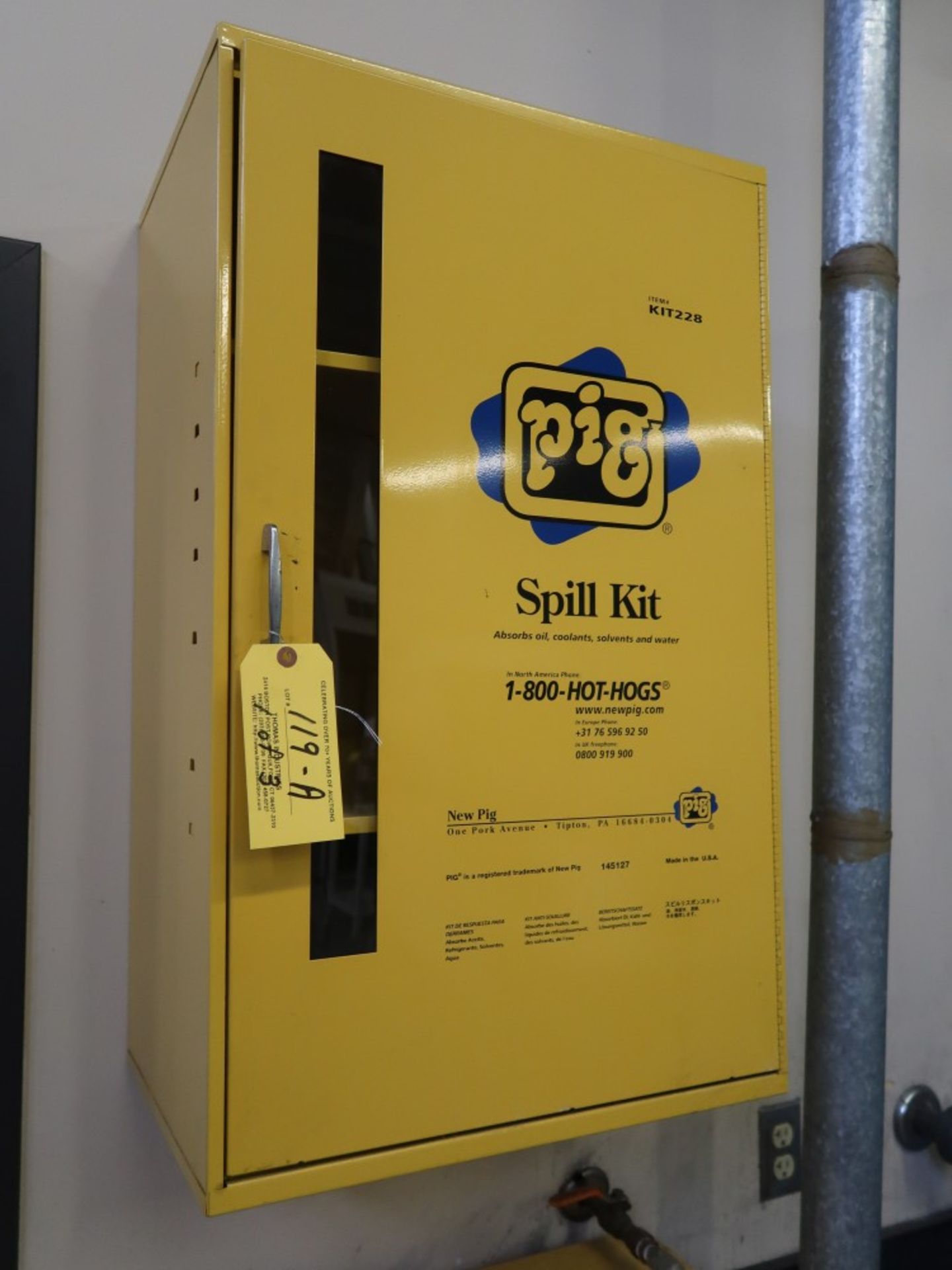 (3) Pig Spill Kit Cabinets