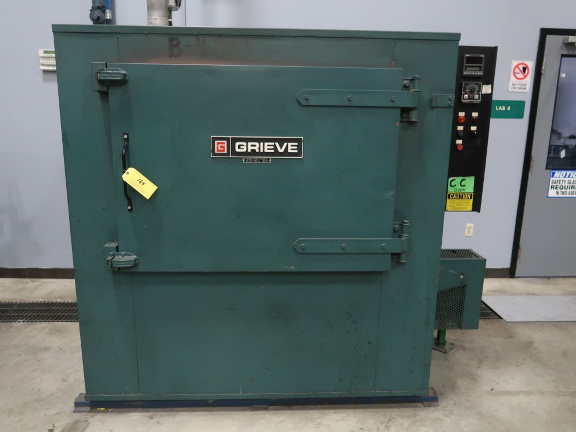 Grieve Model HX-1250 Electric Oven S/N 500021, 37" W x 26" H x 19" D, Max Temp 1250 Degrees F w/ (4) - Image 2 of 7