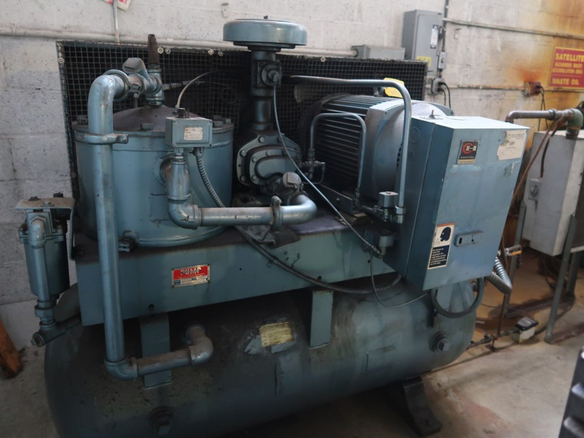 Joy Twistair 25 HP Horizontal Tank Mounted Two Stage Air Compressor - Image 2 of 2
