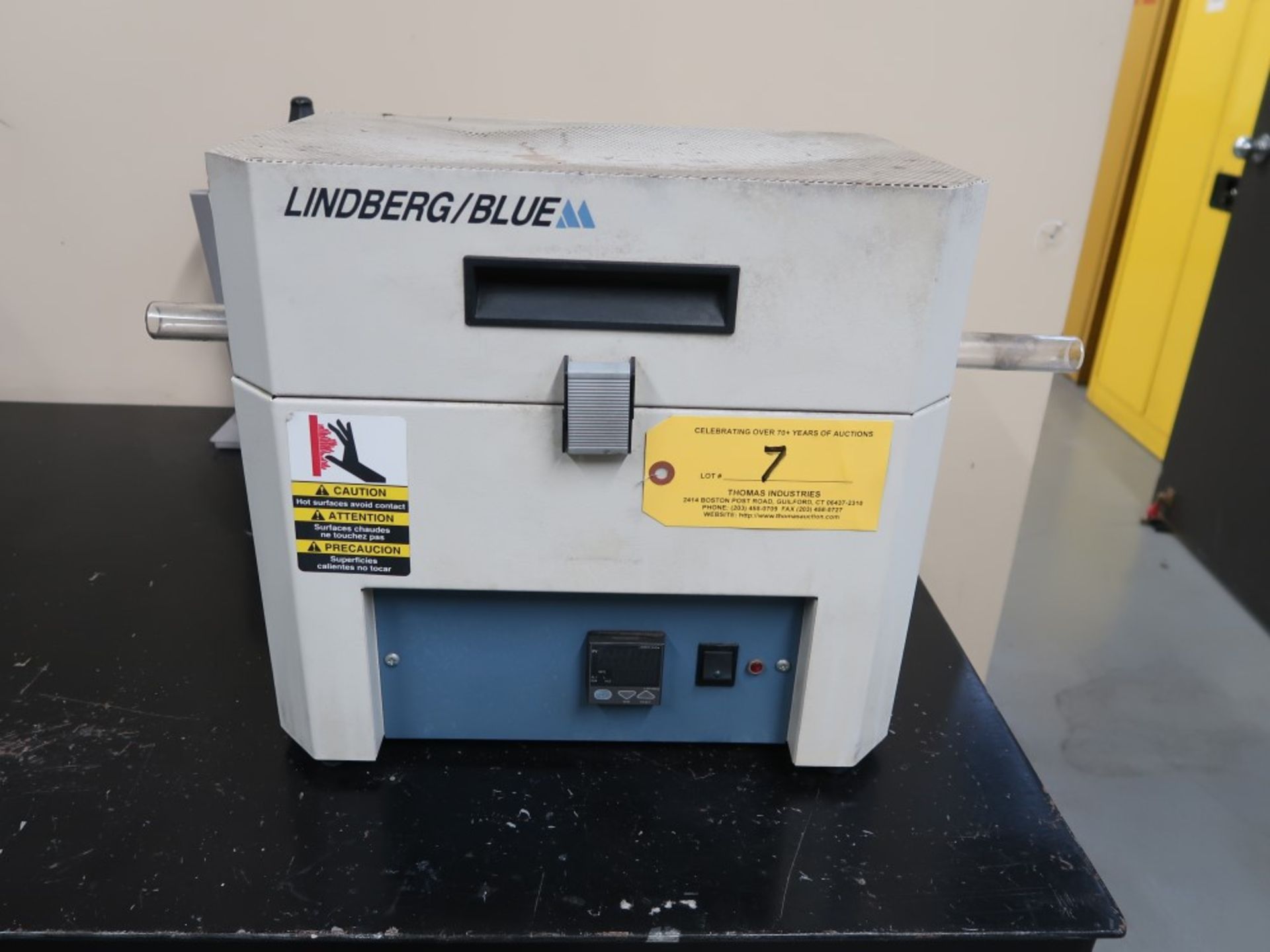 Lindberg/Blue M Electric Tube Furnace Model TF55035A-1, S/N 016R-506798-OR, Max Temp 1100 Degrees C - Image 2 of 4