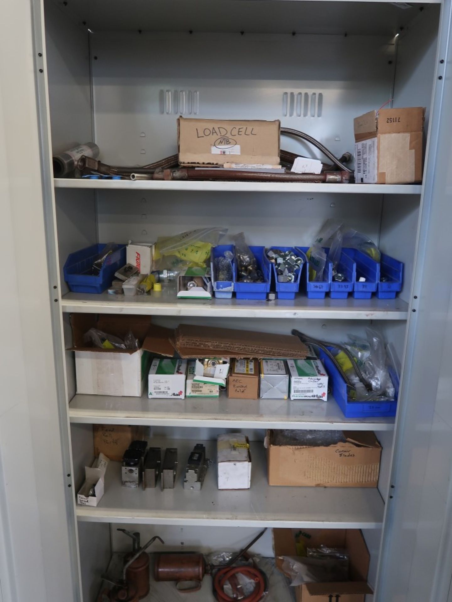 (5) Metal Storage Cabinets w/ Contents Including: Nuts, Bolts, Speed Controld, Bodine Electric - Image 2 of 6