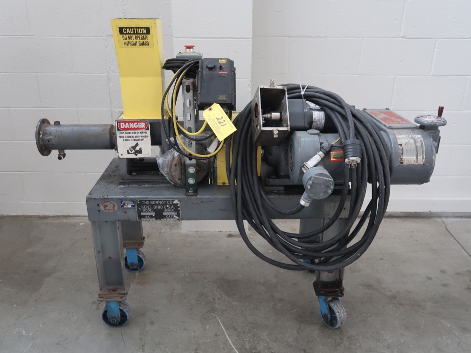 Bonnot Pug Mill Model Stage Vac S/N 3013, 2" Dia, 14" Barrel - Image 2 of 4