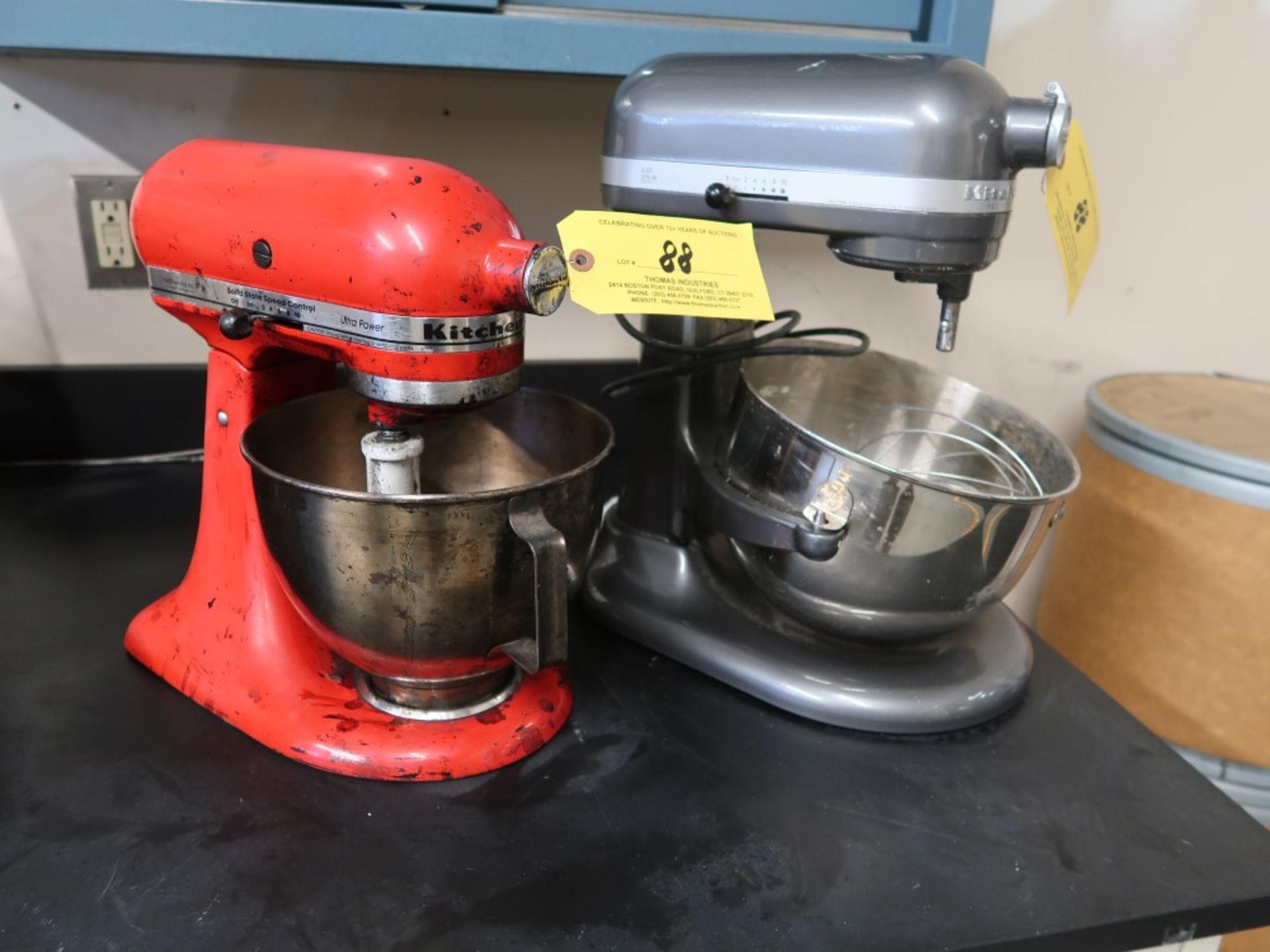 (2) Kitchen Aid Laboratory Mixers