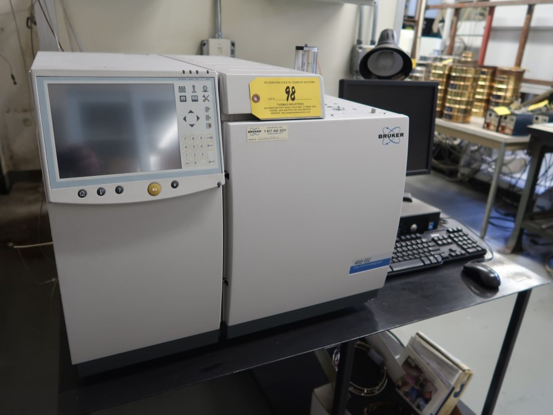 2010 Bruker 450-GC Gas Chromatograph S/N GC1006B065 w/ Dell Optiplex 780 Computer