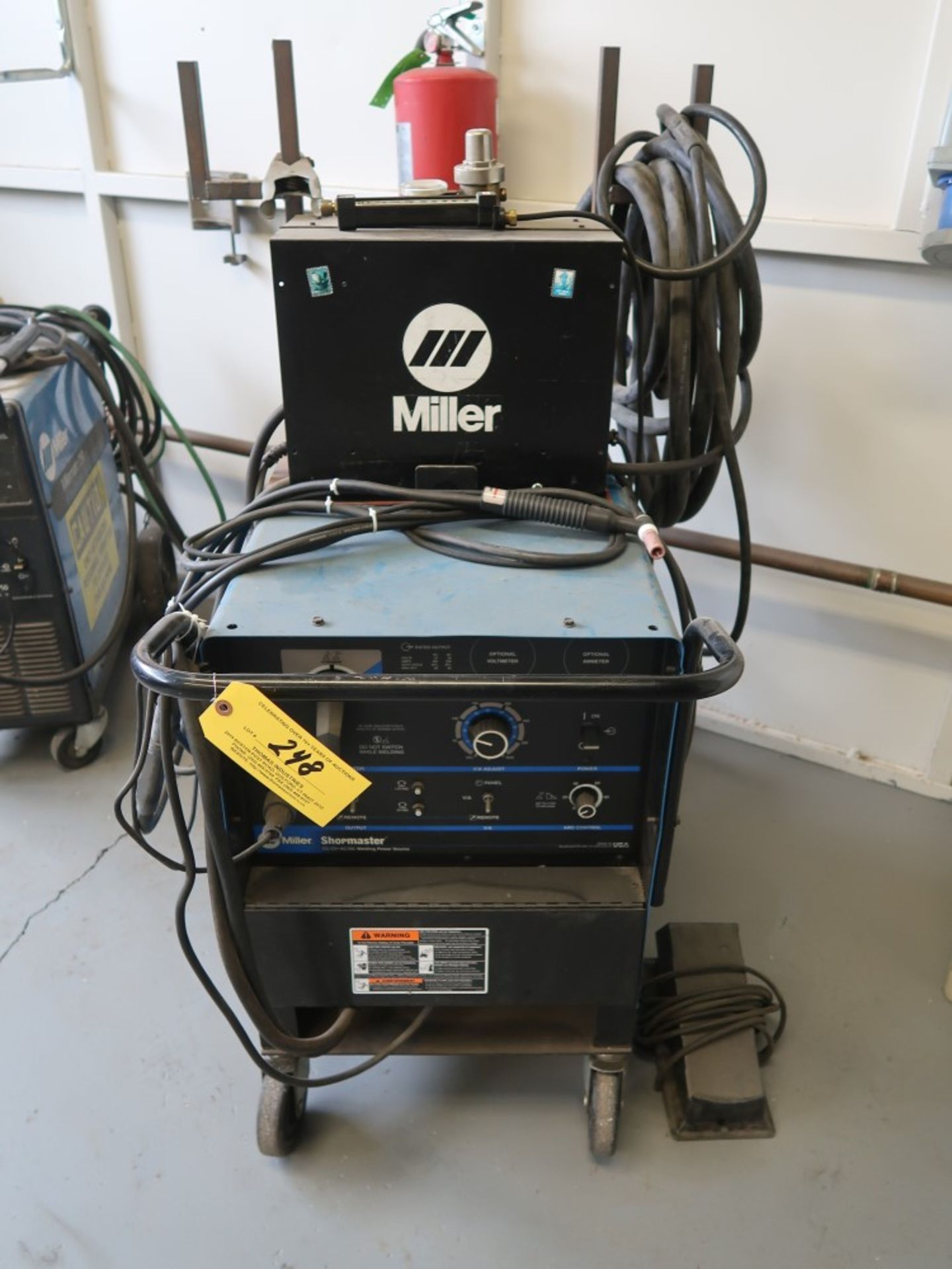 Miller Shopmaster AC/DC Welding Power Source Stock #907030 S/N LC021374 w/ Miller Model HF-251D-1 - Image 2 of 5