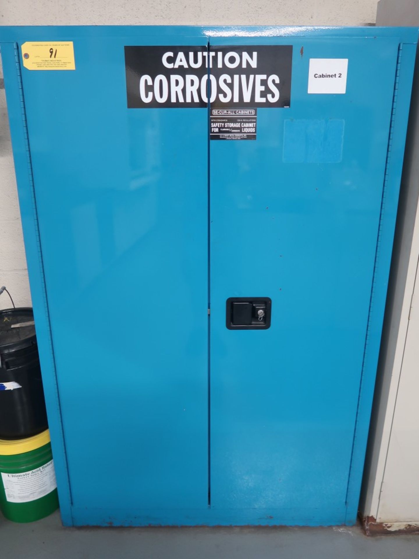 Se-Cur-All Flammable/Corrosive Liquid Storage Cabinet - Image 2 of 3