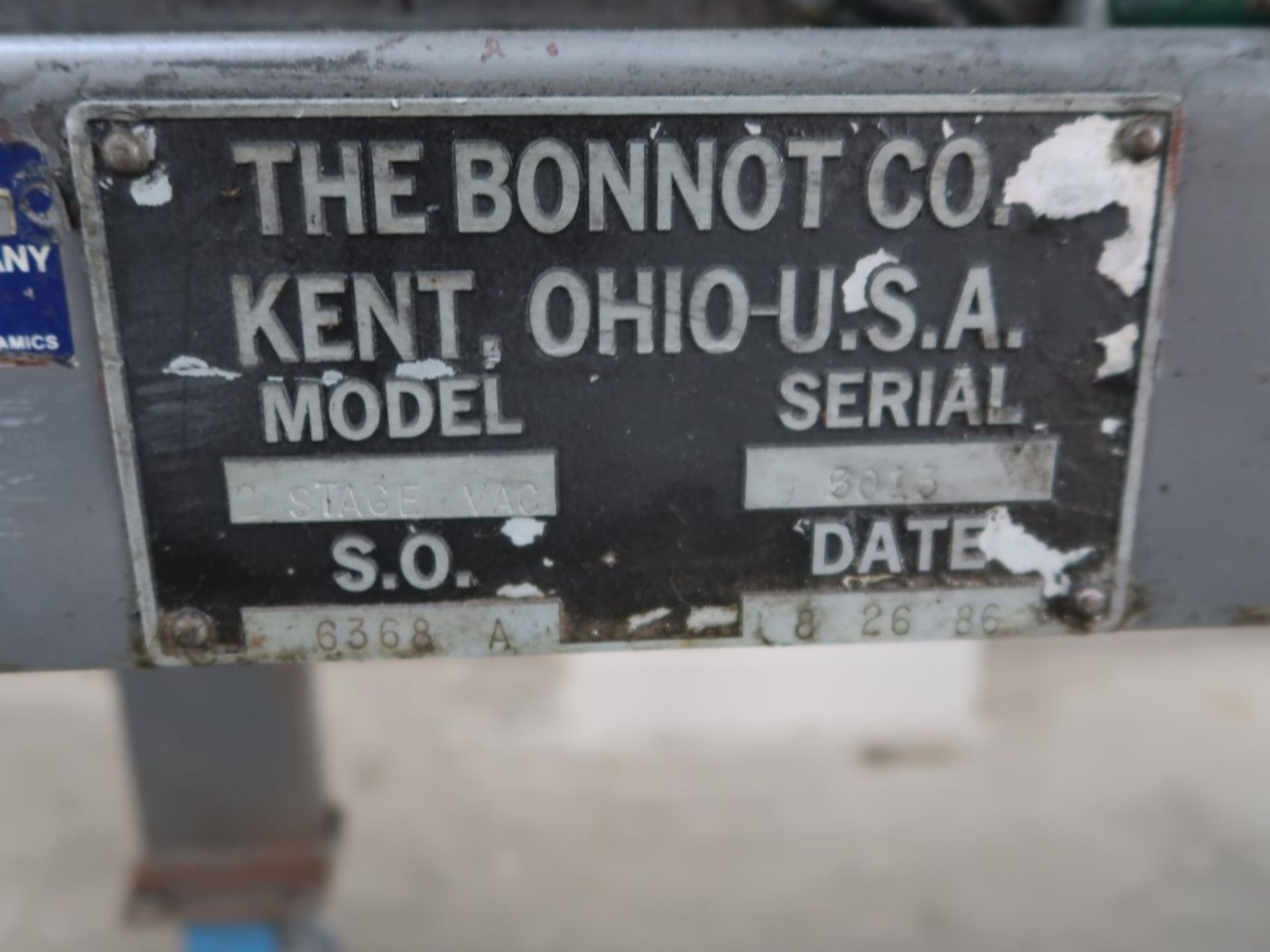 Bonnot Pug Mill Model Stage Vac S/N 3013, 2" Dia, 14" Barrel - Image 4 of 4