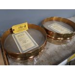 (4) 12" U.S. Standard Sieve Series Testing Sieves