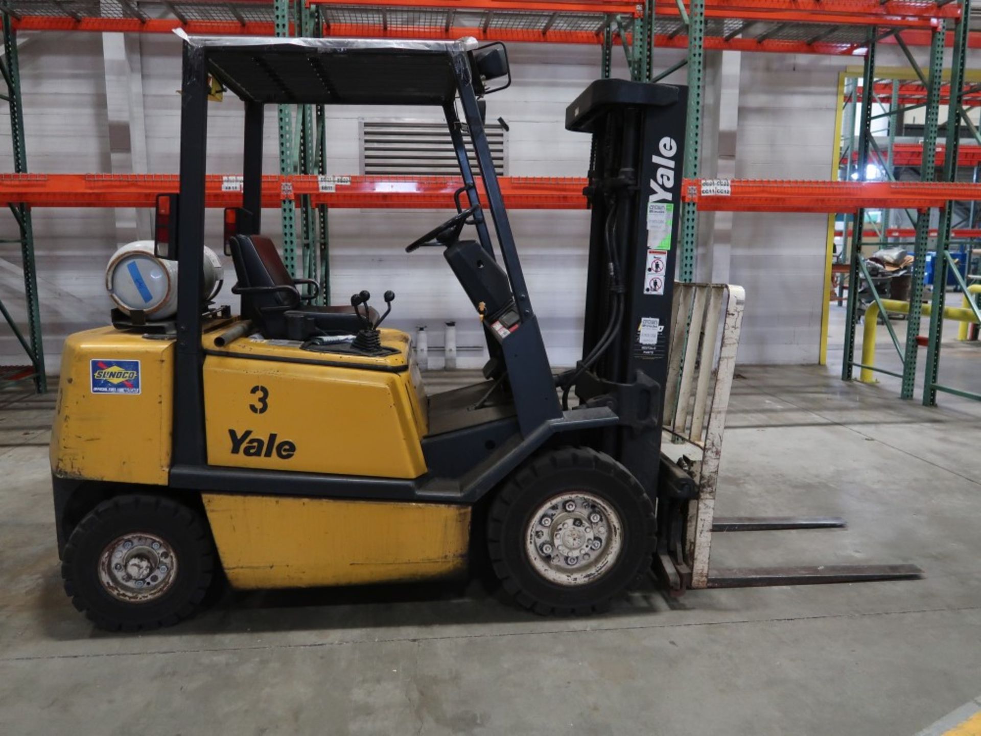 Yale Model GLP050TENUAE080 5,000 Lb Cap LPG Forklift (DELAYED DELIVERY 6/14) - Image 4 of 7